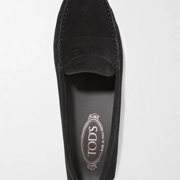 NWOB Tod’s Gommino Black Suede Driving Penny Loafers SZ 36/ US 6 Made in Italy